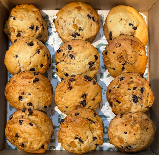 Vegan Scones (Chocolate Chip Orange) (12 pcs)